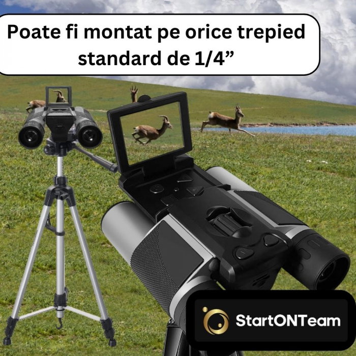Binoclu Profesional de Vânătoare Zoom Digital 10X cu Ecran LCD 2" [13]