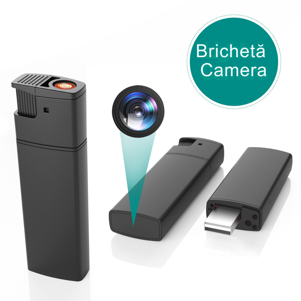 Bricheta cu Mini Camera Video Full HD 1080P, Detectare Miscare [5]