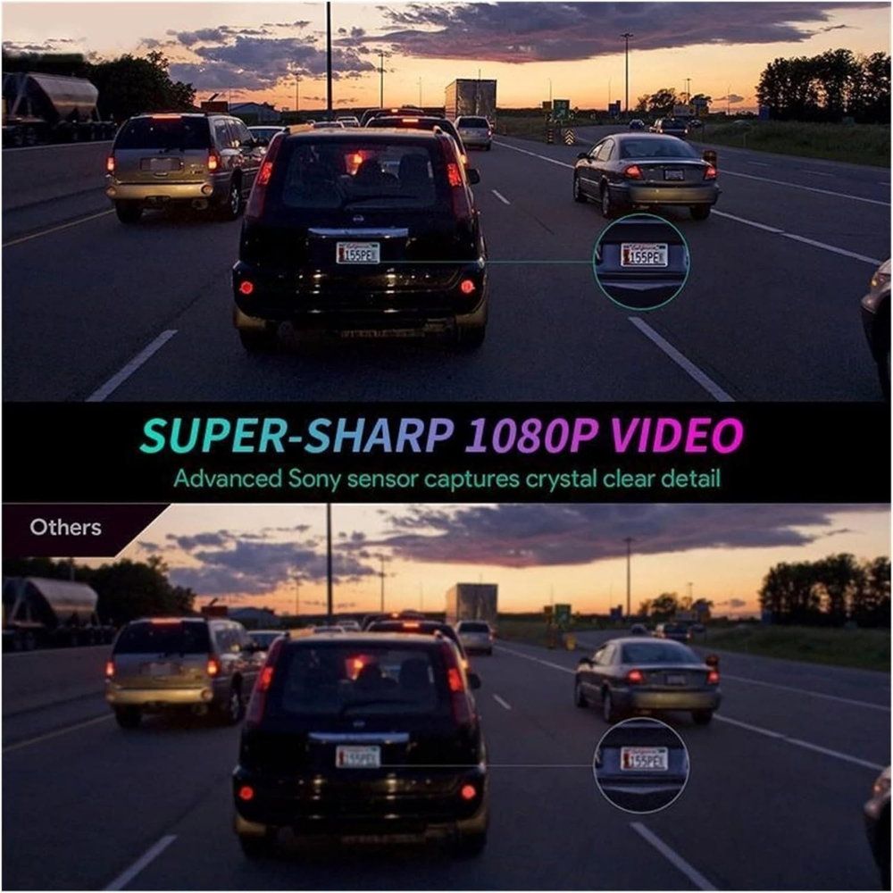 Camera Auto Full HD 1080P cu ADAS, Alarmă Vocală și Funcție Rezistentă la Apă [13]