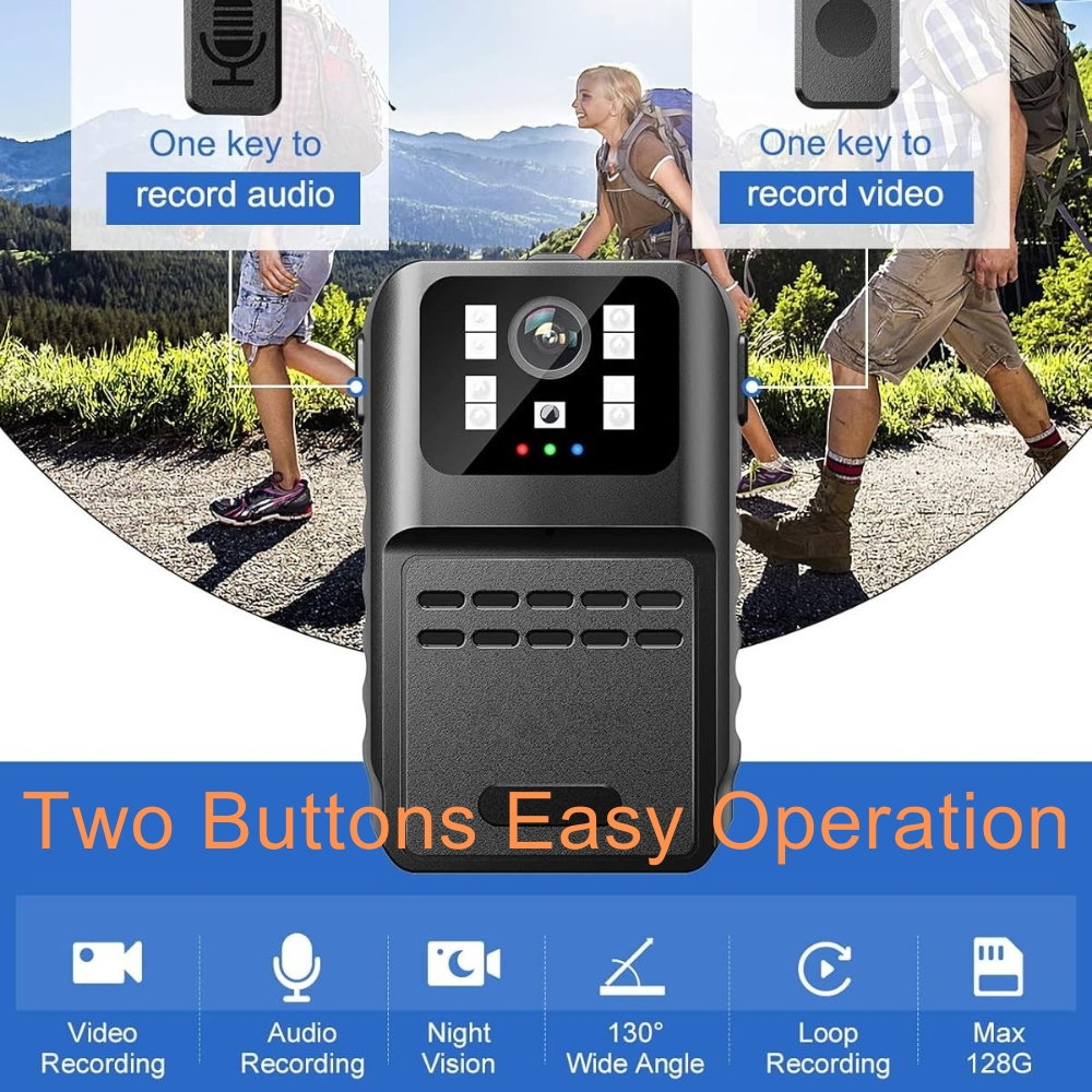 Camera Corporala HD 1080P – Night Vision, Inreg. Bucla [7]