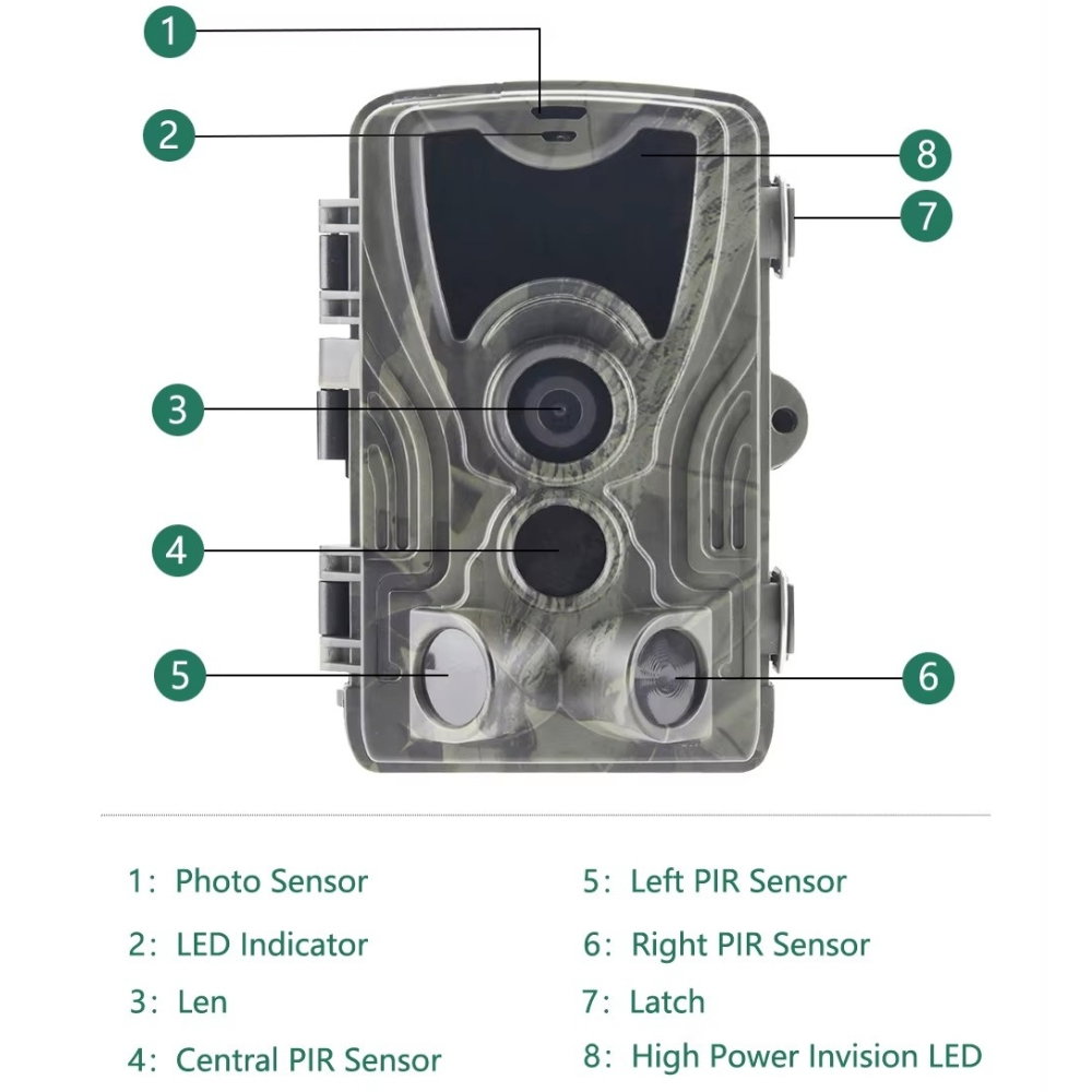 Camera de Vanatoare Full HD, 24MP, Vedere Nocturna, IP65 [13]