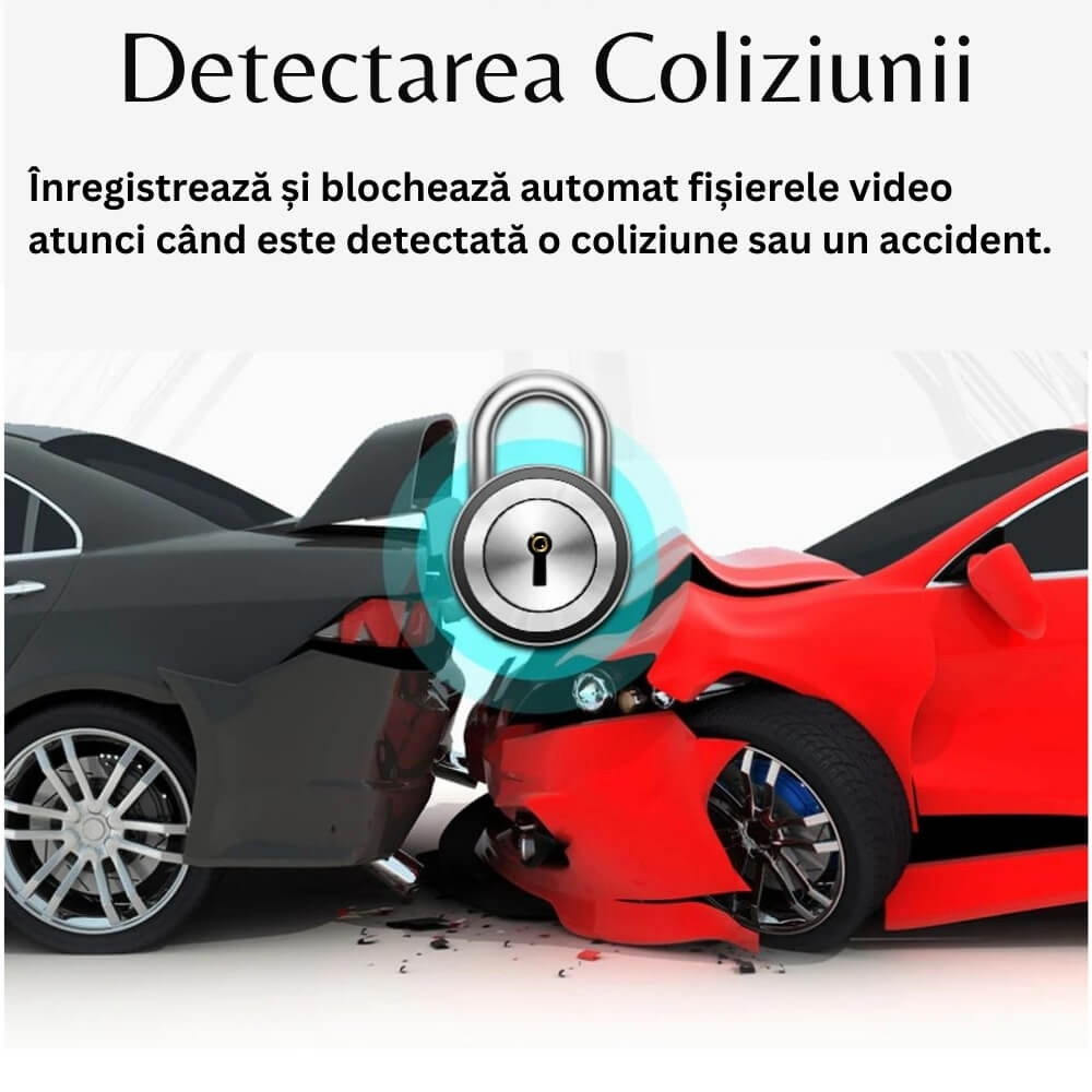 Camera dubla auto profesionala de bord, fata si spate, Oglinda Retrovizoare cu Marsarier si Senzor G de Detectare a Miscarii, Monitorizare Parcare, Night Vision, Inregistrare in bucla [4]