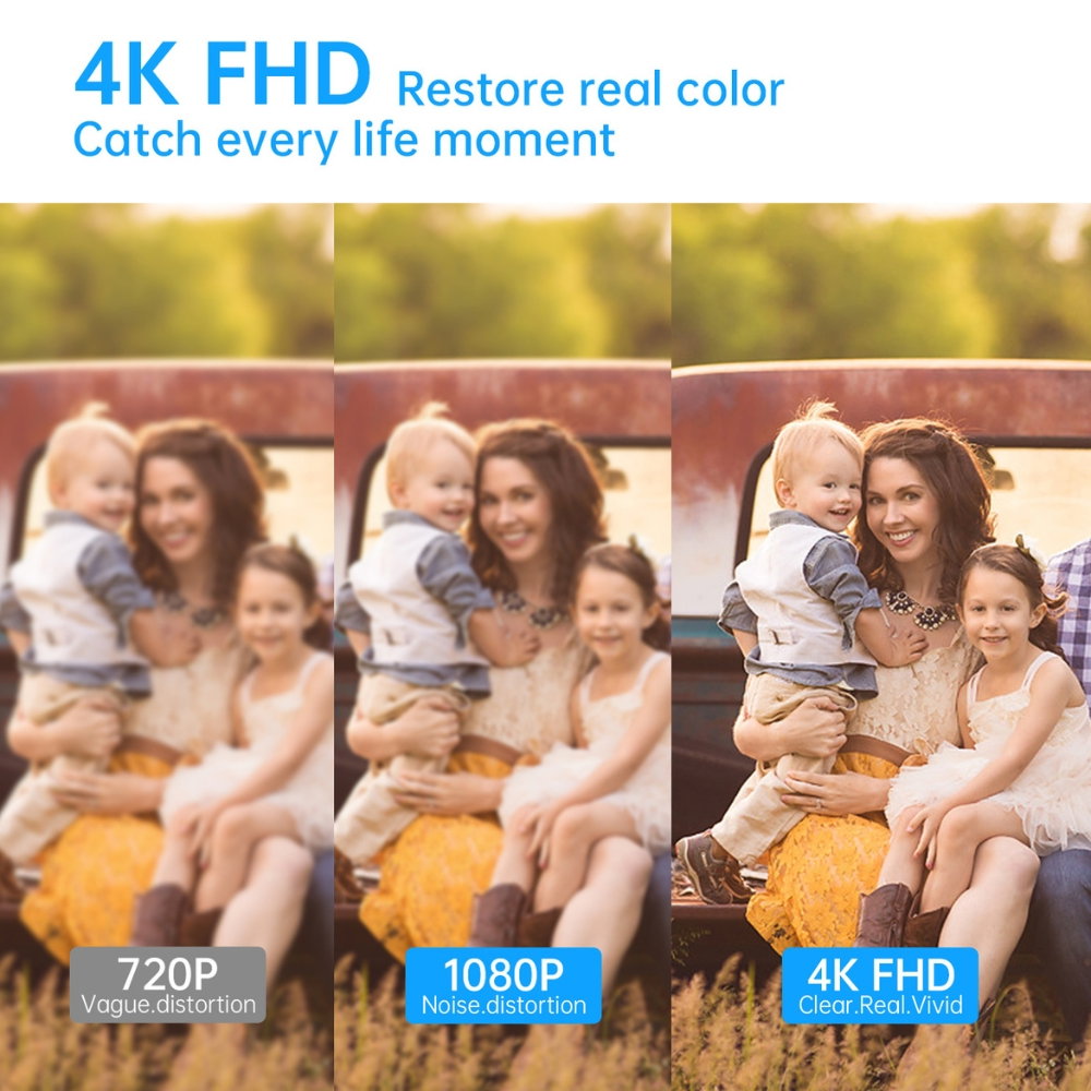 Camera IP 4K in Ceas de Birou, Wi-Fi, cu Detectie Miscare [3]