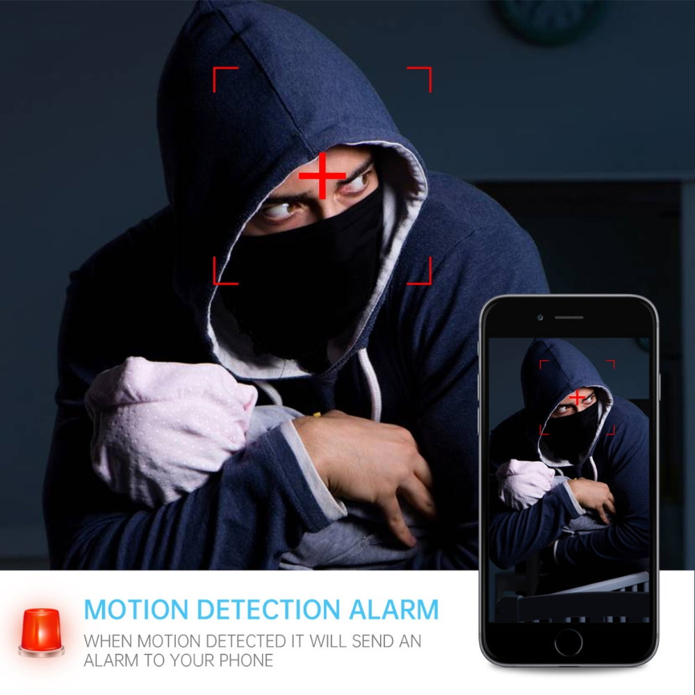 Camera IP 4K in Ceas de Birou, Wi-Fi, cu Detectie Miscare [7]