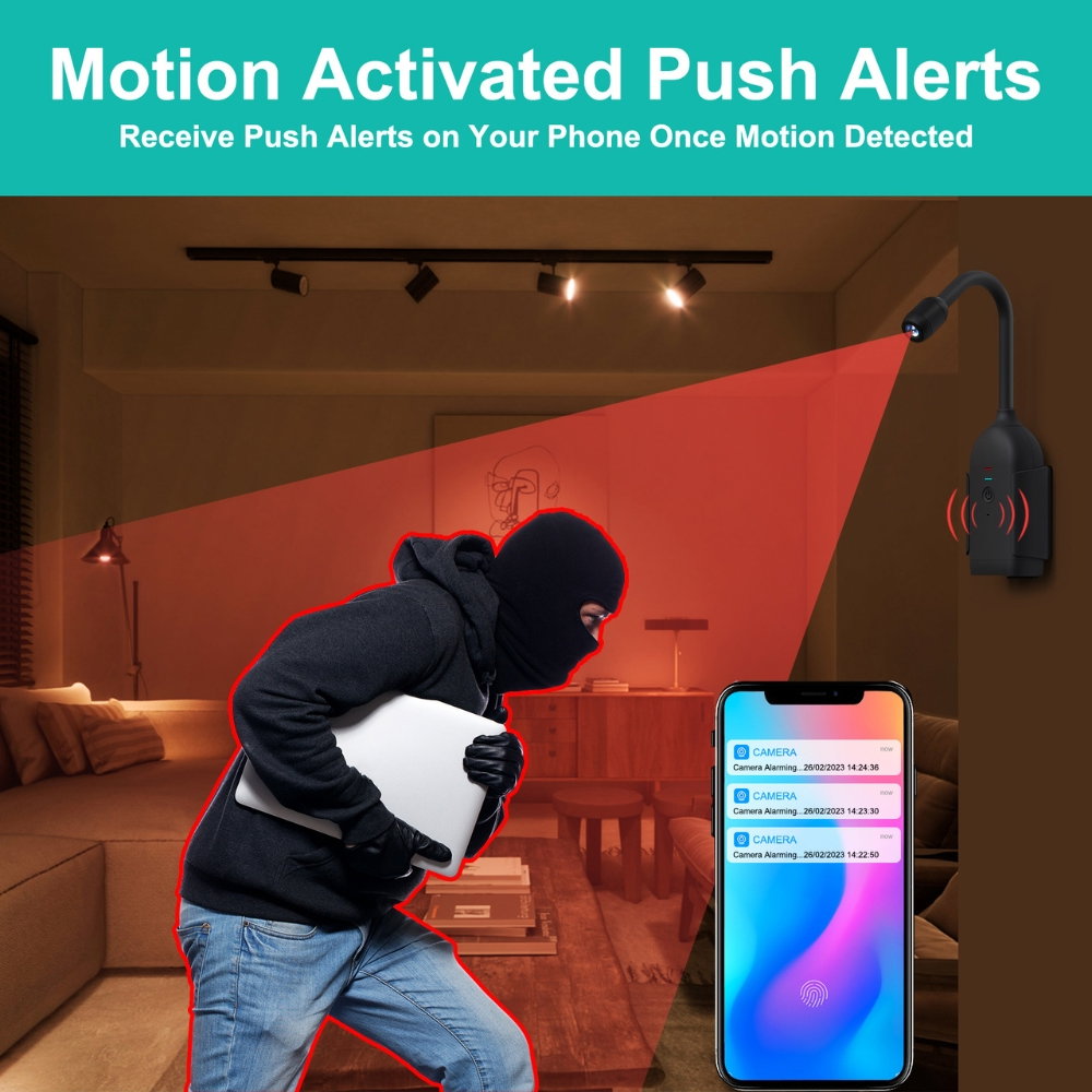 Camera tip Nasture, Flexibila 360° cu WIFI, HD 1080P [6]