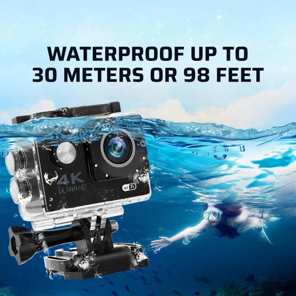 Camera Sport 4K Ultra HD, 16MP, Waterproof 30M, Unghi larg 170 grade, WiFi [2]