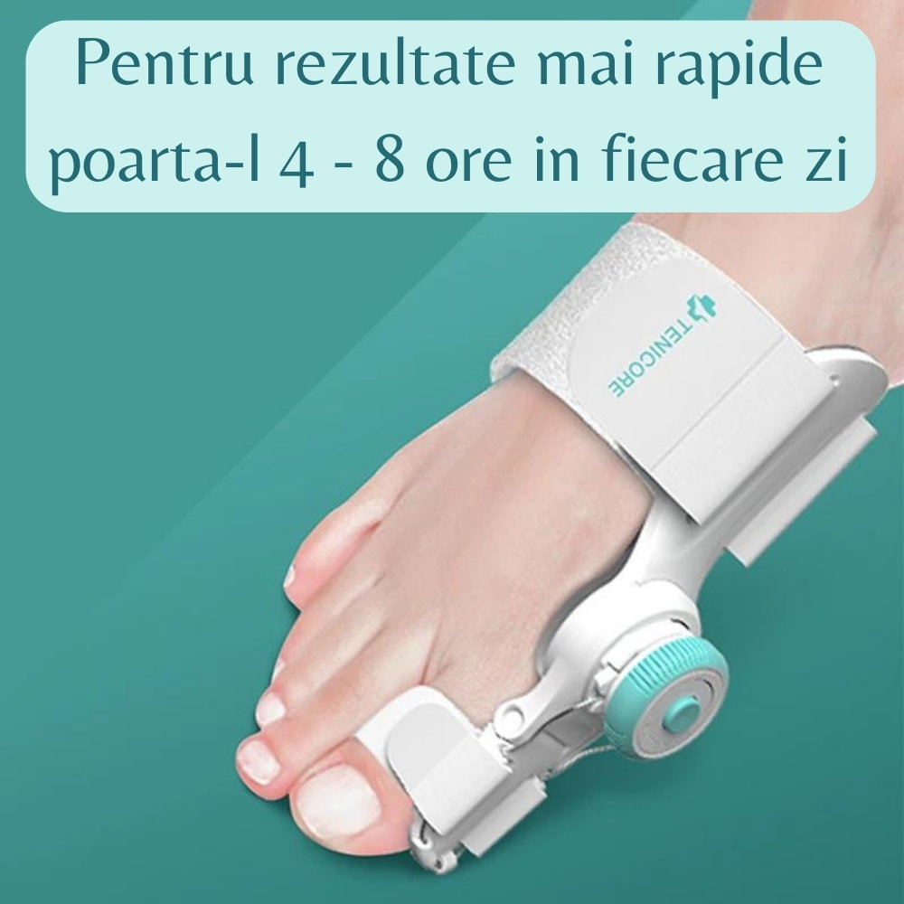 Corector Monturi TENICORE de Zi si Noapte cu Atela Reglabila, Universal, Alb [10]