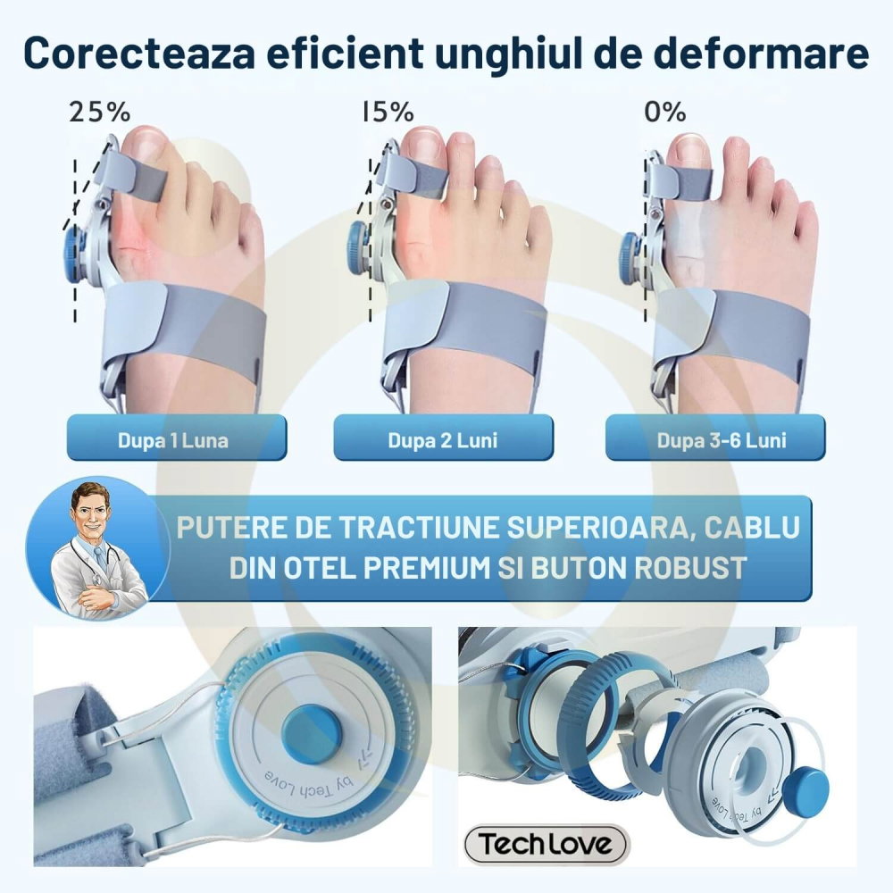 Corector de Monturi Tech Love pentru Hallux Valgus de Zi si Noapte [4]