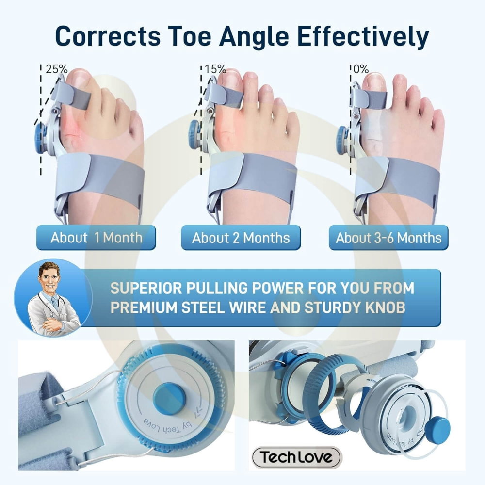 Corector de Monturi Tech Love pentru Hallux Valgus de Zi si Noapte [8]