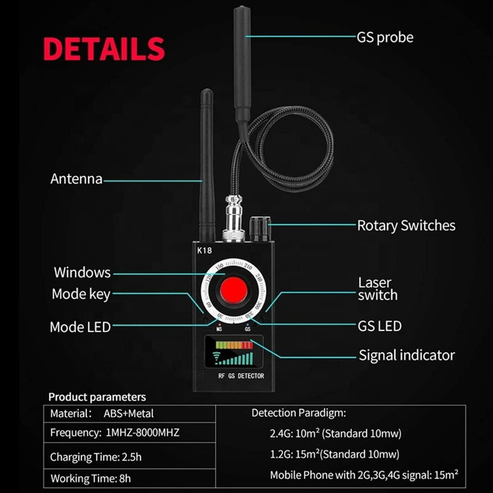 Detector Profesional Aparate Spionaj 4 in 1 – Protectie Completa si Siguranta [18]