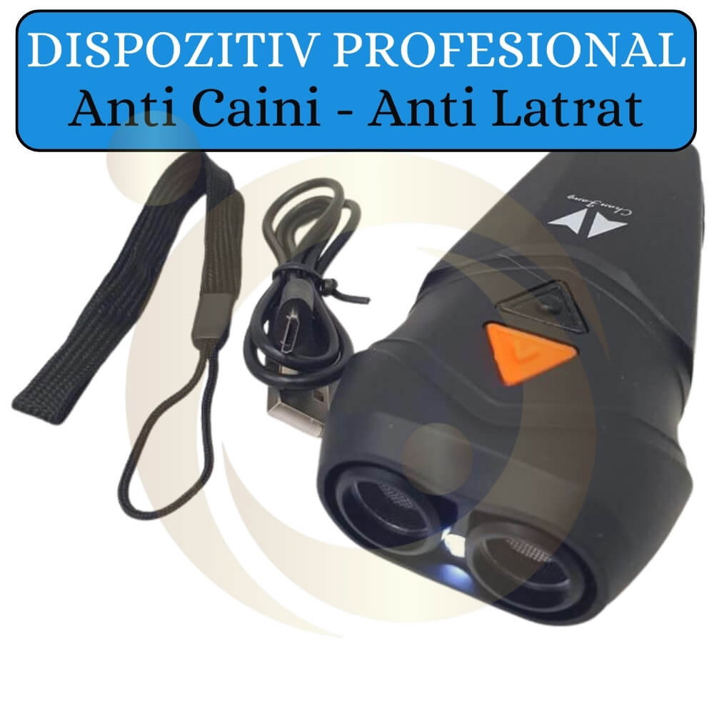 Dispozitiv Anti Caini, Aparat cu Ultrasunete Impotriva Cainilor Agresivi, de Alungat, Indepartat si Speriat Cainii, Antilatrat Profesional Dublu [10]