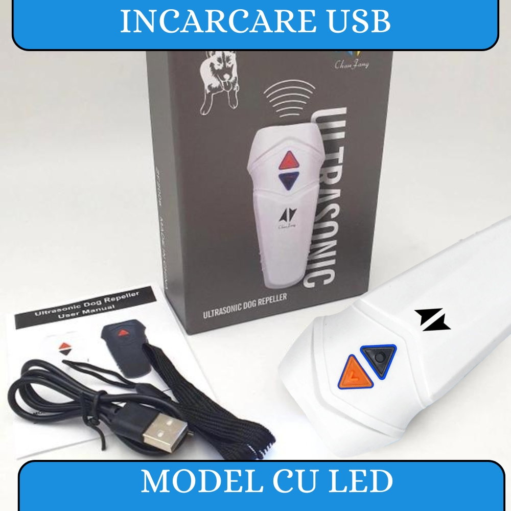 Dispozitiv Anti Caini, Aparat cu Ultrasunete Impotriva Cainilor Agresivi, de Alungat, Indepartat si Speriat Cainii, Antilatrat Profesional Dublu [3]