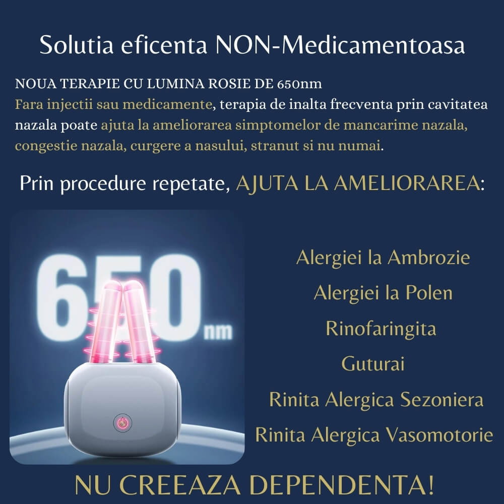 Aparat pentru Rinita Alergica Tech Love cu Lumina Rosie si Infrarosu [14]