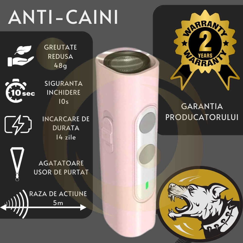 Dispozitiv Profesional Antilatrat cu Ultrasunete pentru Alungat si Speriat Cainii si Pisici [26]