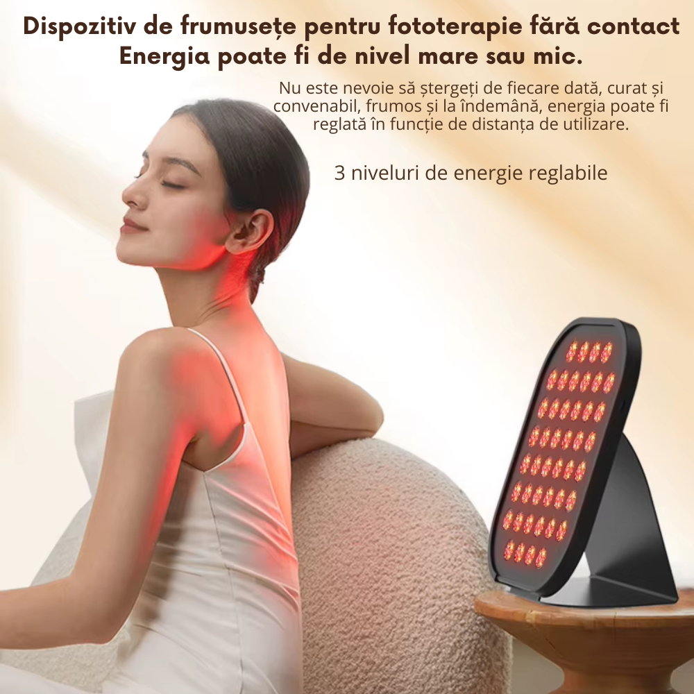Lampa Terapie cu Lumina Rosie si Infrarosu pentru Fata si Corp, Fototerapie Anti-Imbatranire [10]