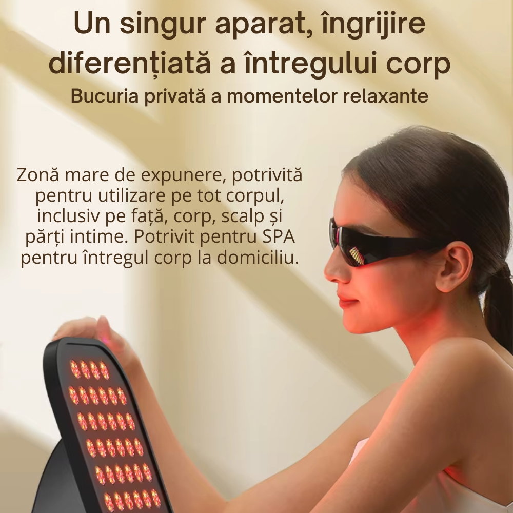 Lampa Terapie cu Lumina Rosie si Infrarosu pentru Fata si Corp, Fototerapie Anti-Imbatranire [11]
