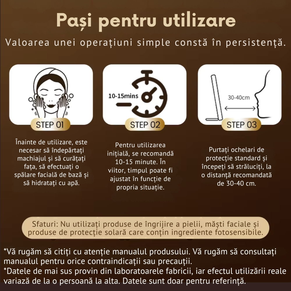 Lampa Terapie cu Lumina Rosie si Infrarosu pentru Fata si Corp, Fototerapie Anti-Imbatranire [6]
