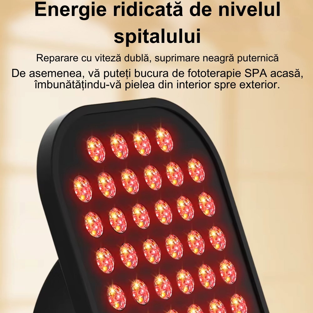 Lampa Terapie cu Lumina Rosie si Infrarosu pentru Fata si Corp, Fototerapie Anti-Imbatranire [9]
