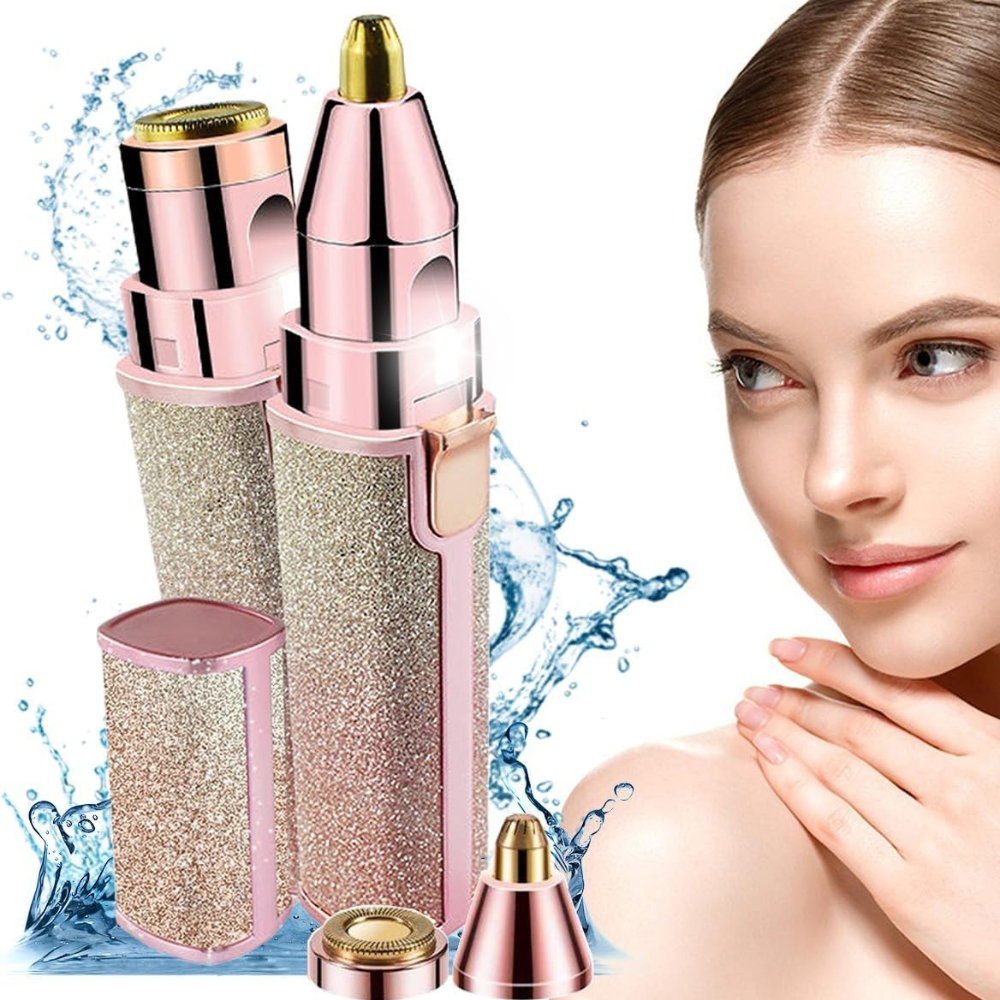 Epilator Facial 2 în 1 – Trimmer Electric pentru Sprancene si Indepartarea Fara Durere a Parului [1]