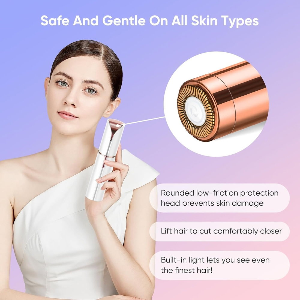 Epilator Facial Portabil, Indepartare Fina a Parului Nedorit [5]