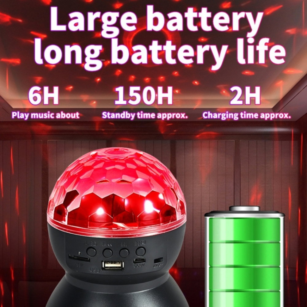 Glob Disco Crystal Magic Ball cu LED RGB [9]