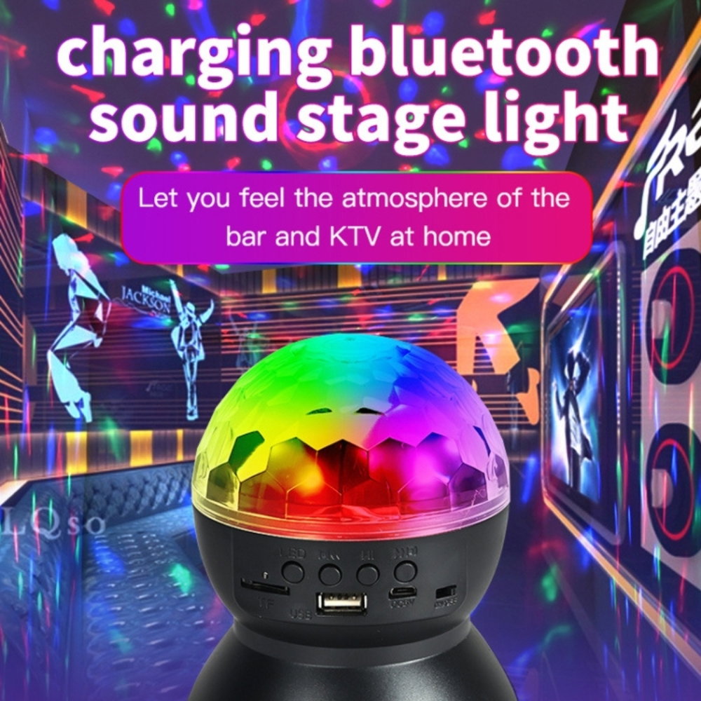 Glob Disco Crystal Magic Ball cu LED RGB [7]