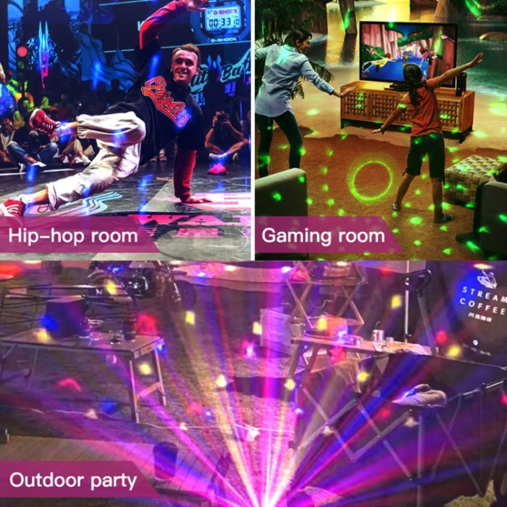 Glob Disco Crystal Magic Ball cu LED RGB [12]