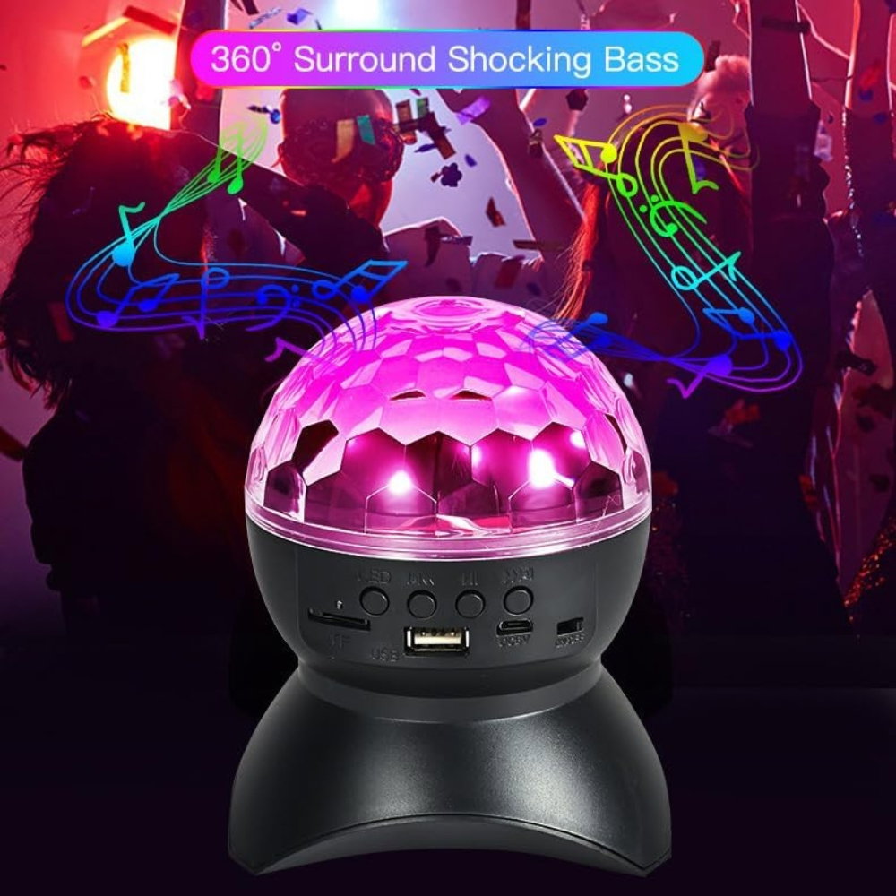 Glob Disco Crystal Magic Ball cu LED RGB [2]