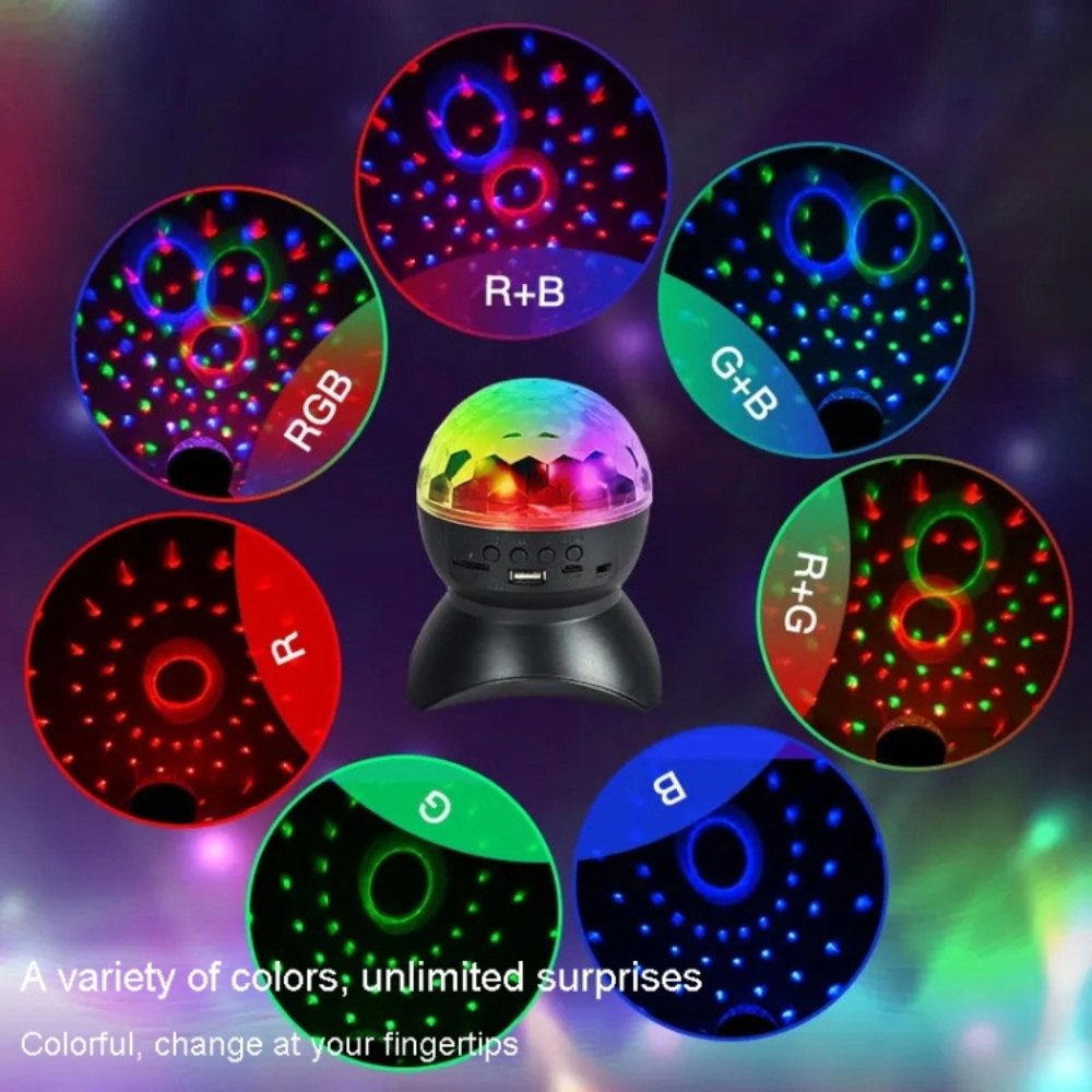 Glob Disco Crystal Magic Ball cu LED RGB [11]