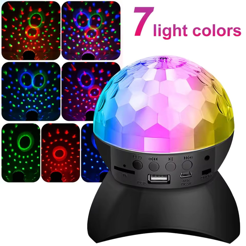 Glob Disco Crystal Magic Ball cu LED RGB [6]