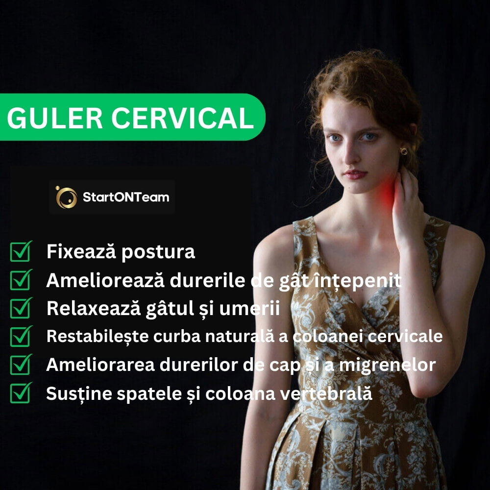 Guler cervical moale si gonflabil pentru Spondiloza si Hernie Cervicala [4]
