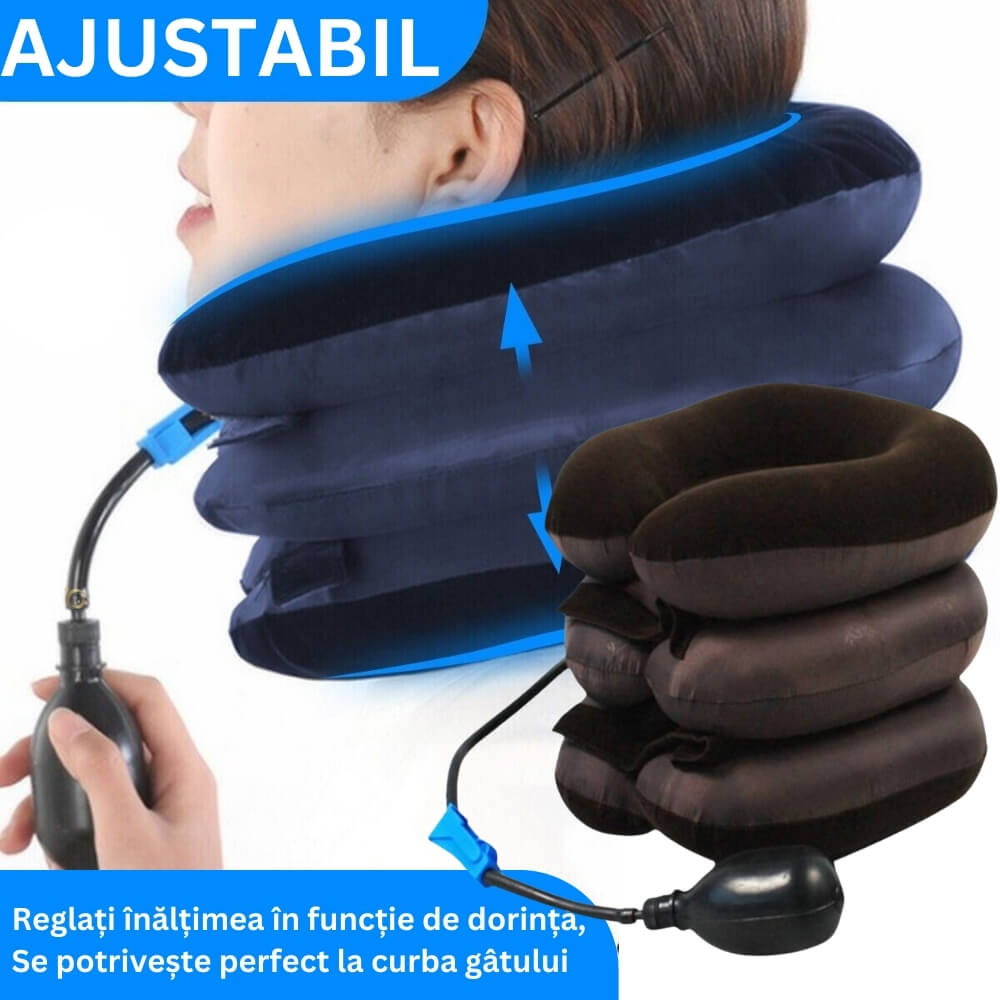 Guler cervical moale si gonflabil pentru Spondiloza si Hernie Cervicala [9]