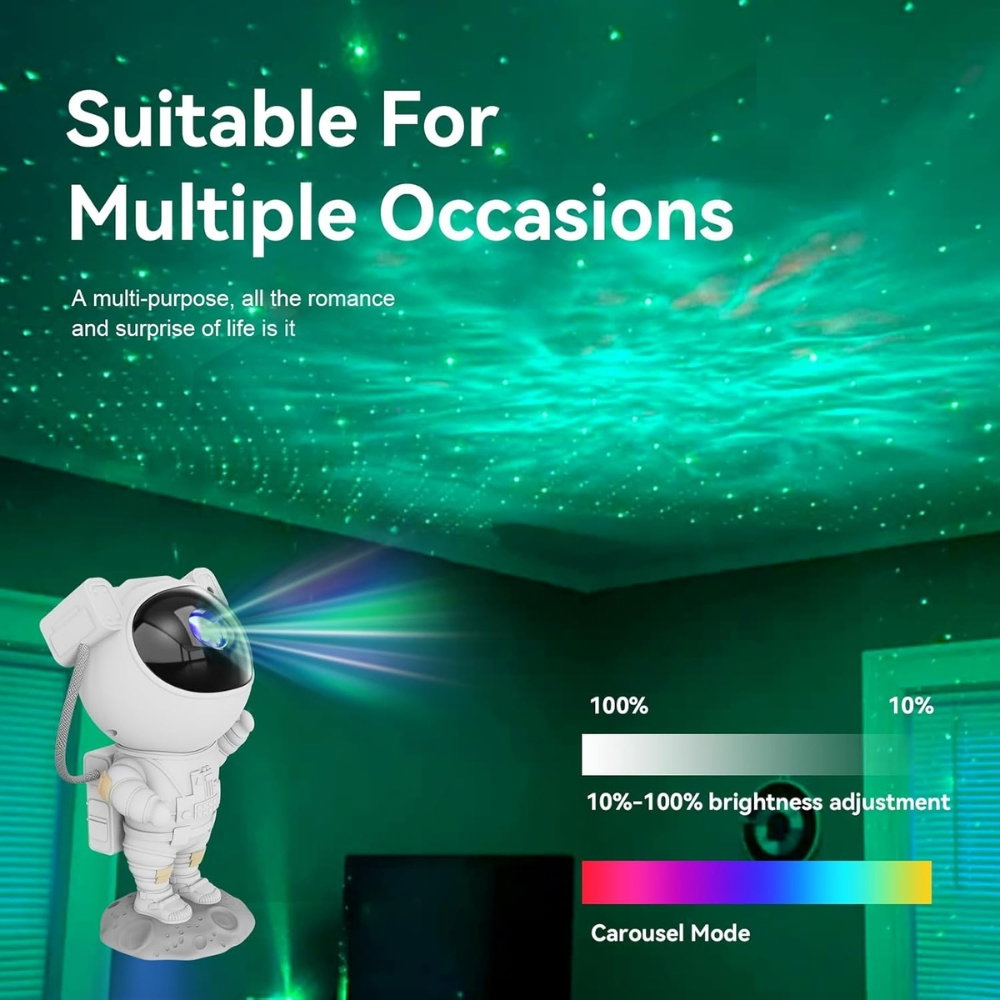 Lampa de Veghe Astronaut Proiector Constelatii Stele si Galaxie [15]