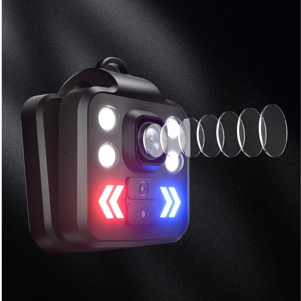 Camera Mini 1080P FHD Portabila cu Lanterna LED, Mod Avertizare și Înregistrare Video [3]