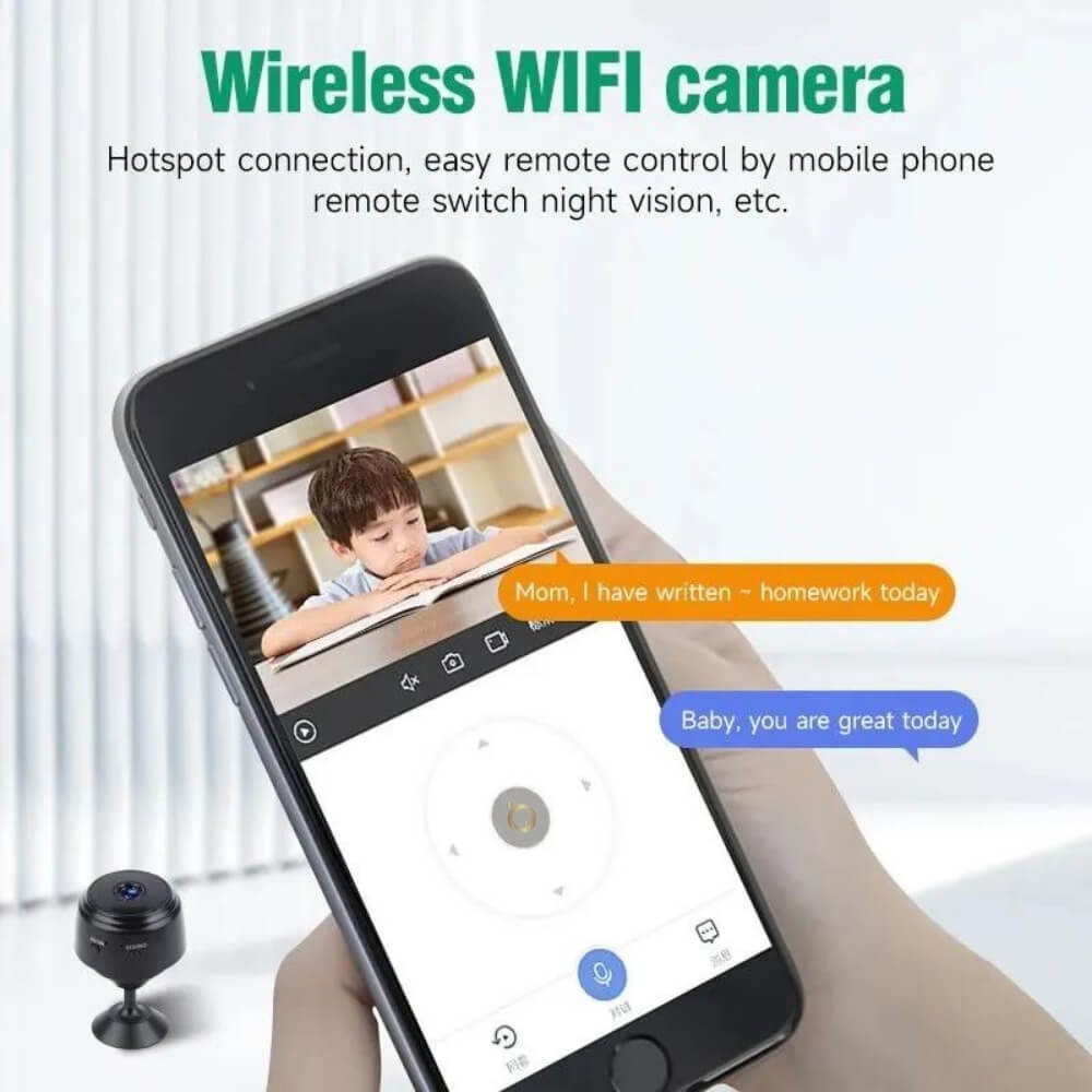 Mini Camera Magnetica, Microcamera Wifi Full HD Profesionala [20]