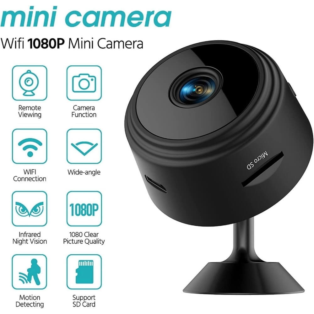 Mini Camera Magnetica, Microcamera Wifi Full HD Profesionala [3]