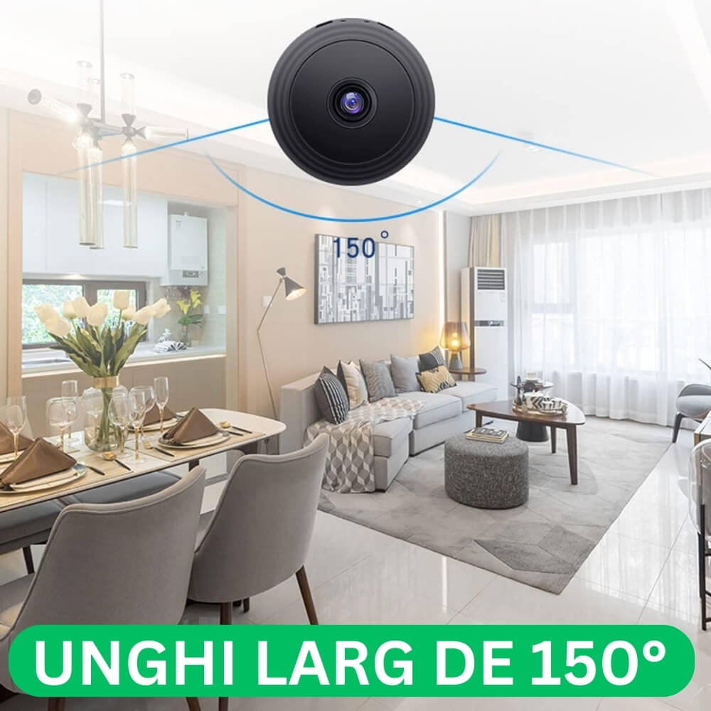Mini Camera Magnetica, Microcamera Wifi Full HD Profesionala [13]
