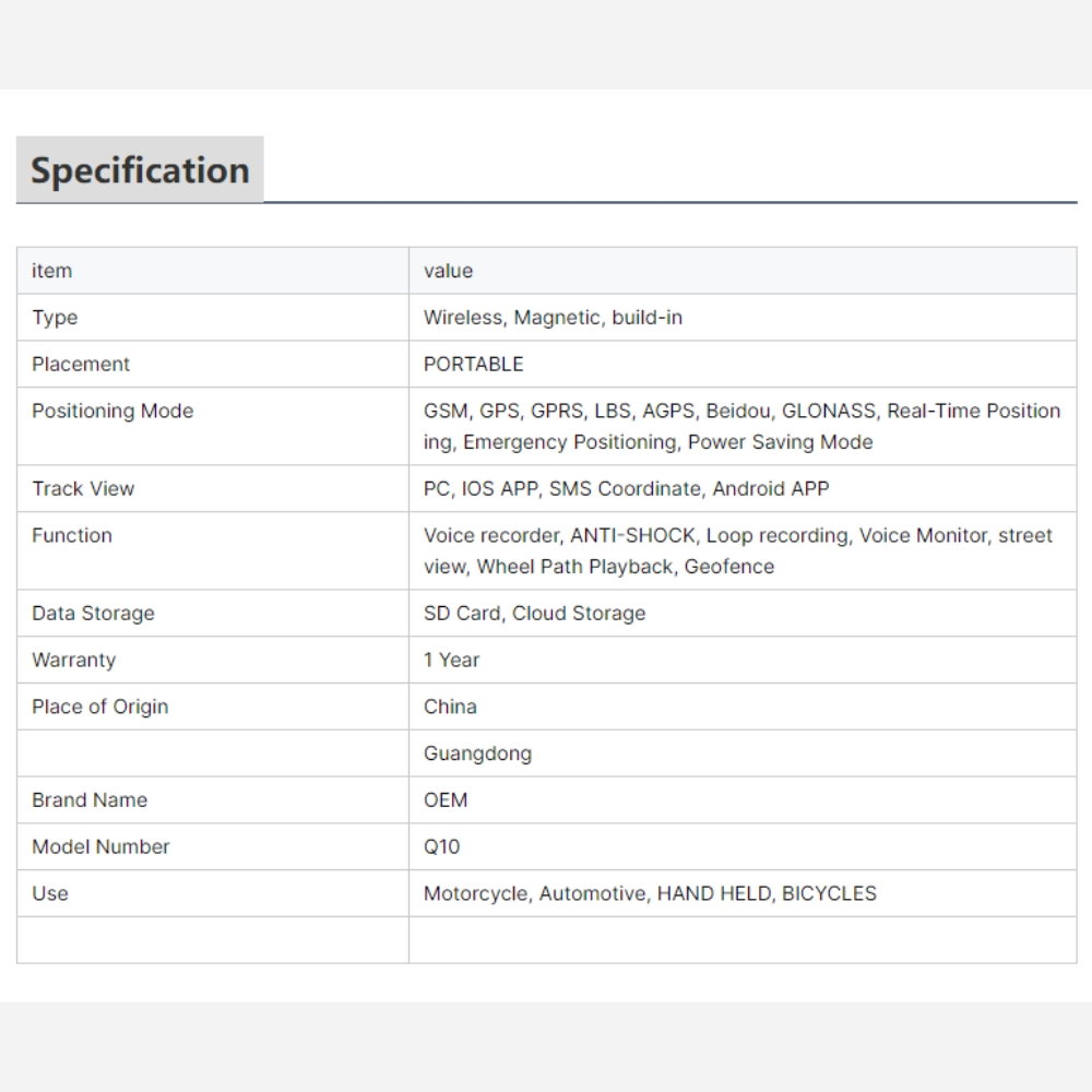 Mini Tracker GPS Auto 4G Q10 cu Magnet, IP67, Baterie 6000mAh Monitorizare în Timp Real [14]