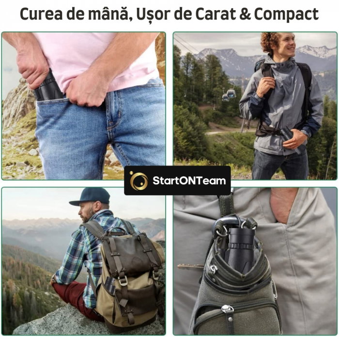 Monoclu Profesional 80x100 Tip Telescop cu Prisma BaK-4 și Dual Focus pentru Observații Clare [5]