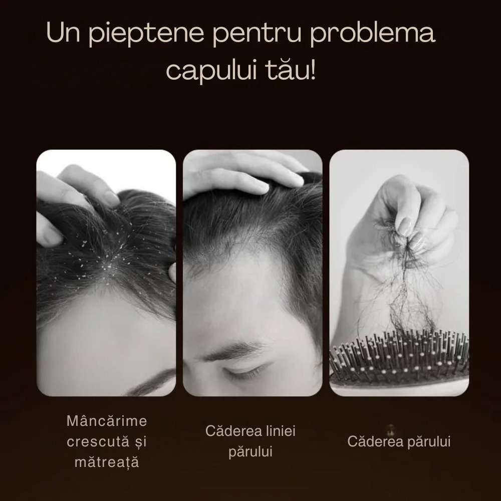 Perie de Par Electrica cu Laser pentru Cresterea Parului [14]