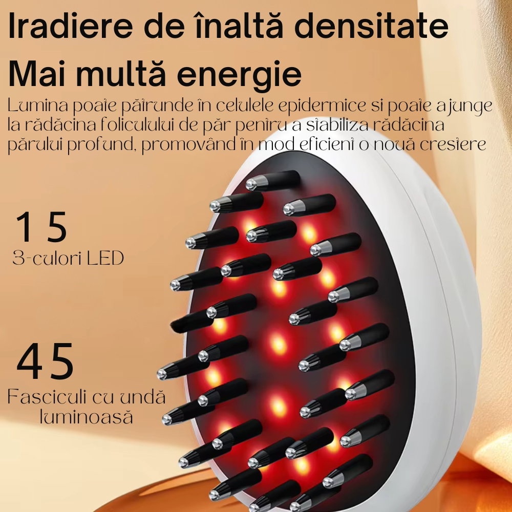 Perie de Par Electrica cu Laser pentru Cresterea Parului [3]