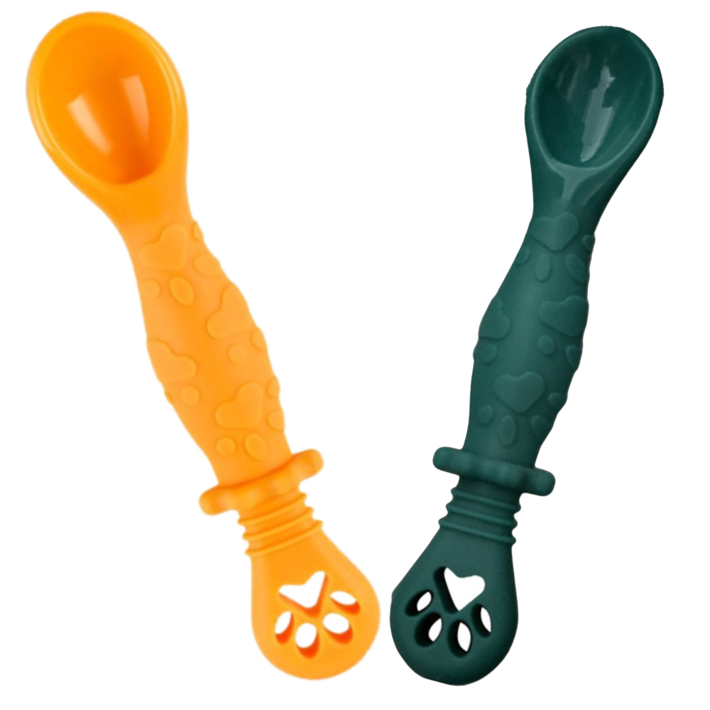 Set 2 Lingurite Bebelusi pentru Hranire si Diversificare, 2 Capete [1]