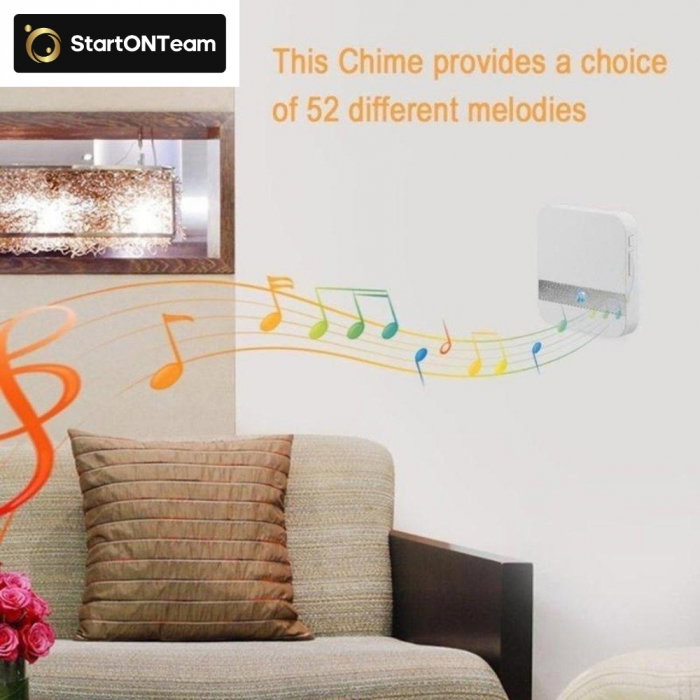 Sonerie de Interior pentru Video Interfon WiFi - Receptor cu 52 Melodii [10]