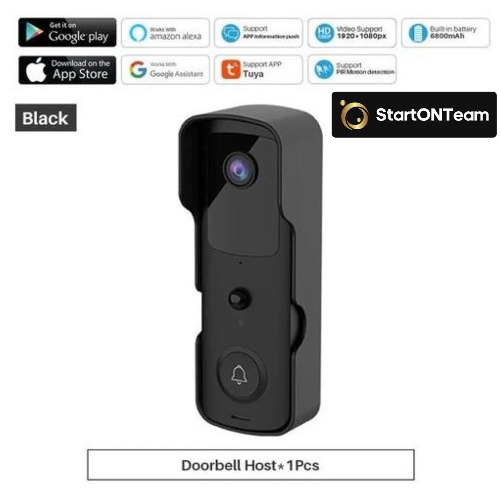 Video Interfon StartONTeam WiFi cu Sonerie Inteligentă și Cameră Full HD [10]