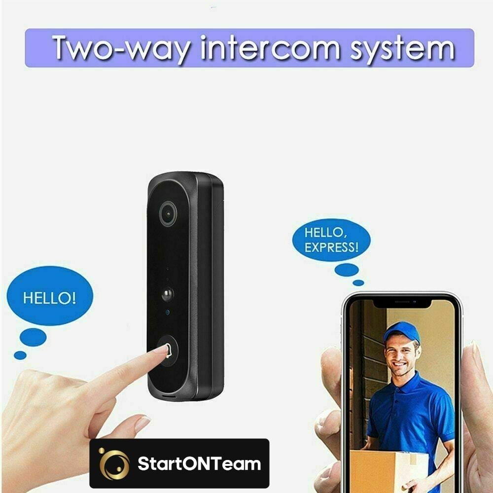Video Interfon StartONTeam WiFi cu Sonerie Inteligentă și Cameră Full HD [5]