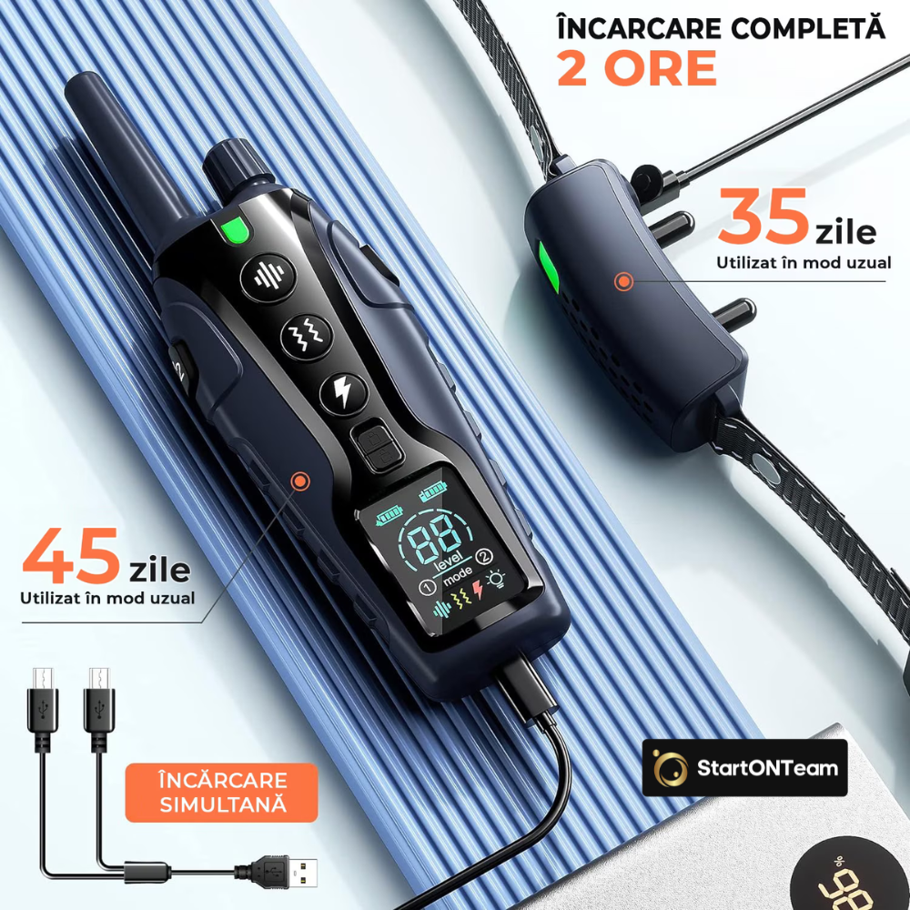 Zgarda electrica pentru dresaj caini cu telecomanda, model RS3D [6]
