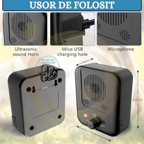Aparat Antilatrat Ultrasunete 15m – 3 Nivele [8]