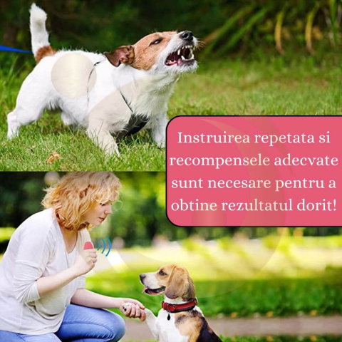 Aparat anticaini portabil cu ultrasunete, Dispozitiv pentru Descurajarea latratului, Anti Latrat la 8m, Sigur pentru Caini si Pisici [28]