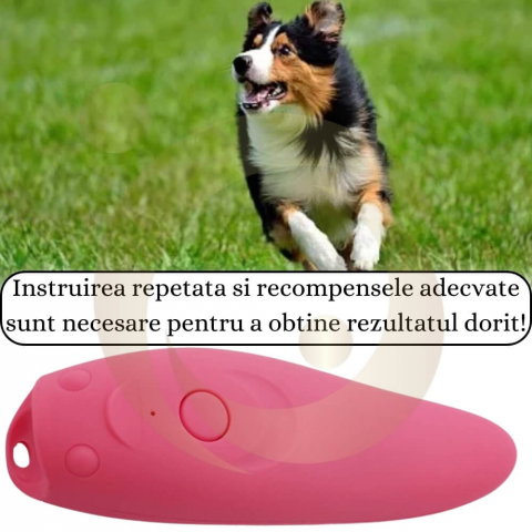 Aparat anticaini portabil cu ultrasunete, Dispozitiv pentru Descurajarea latratului, Anti Latrat la 8m, Sigur pentru Caini si Pisici [33]