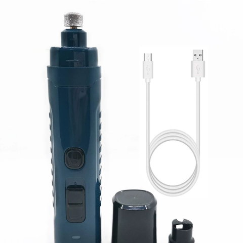 Aparat electric albastru pentru pilit unghii la caini si pisici, cu cap diamantat [3]
